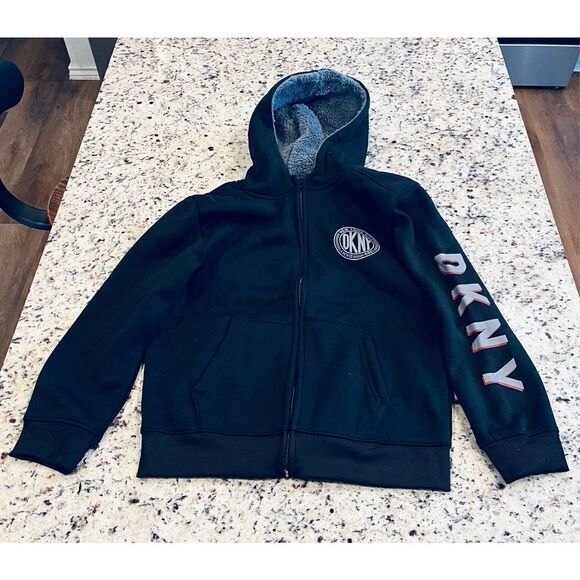 DKNY Boys' Classic Long Sleeve Sweatshirt/Hoodie - Picture 2 of 5